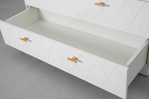 Cómoda Diamond 4 C lacado blanco 102*90*42 cm