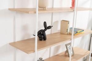 Estantería Dalt 3 bases metal blanco 150 cm