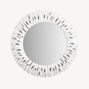 Espejo resina blanco 102*102 cm