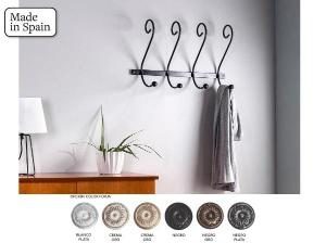 Porte-manteau mural en fer forgé 50*33 cm