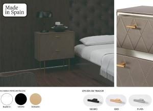 Mesita Diamond 2 C lacado perlado 51*50*34