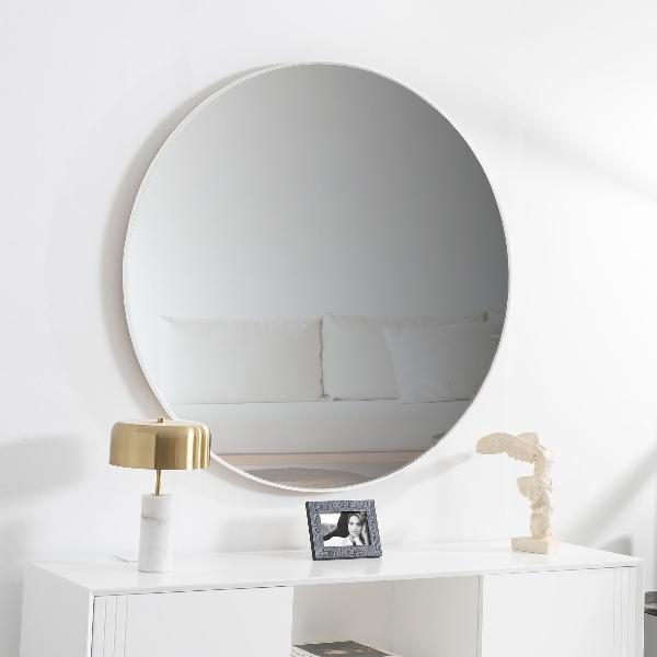 ESPEJOS REDONDOS COLOR BLANCO (80, 100, 120 Y 150 CM DIAMETRO)