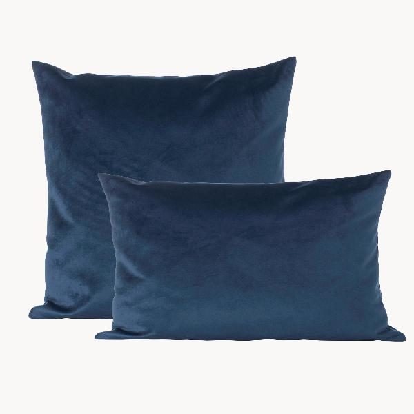 COJIN TERCIOPELO AZUL COBALTO