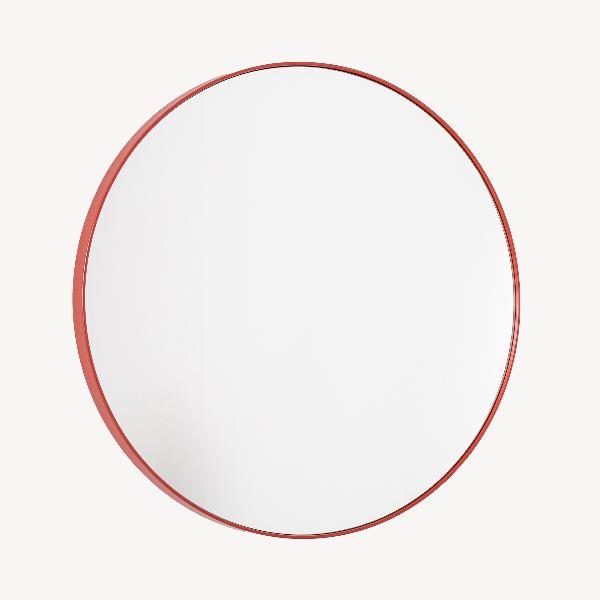 ESPEJO CIRCULAR COLOR CORAL (VARIAS MEDIDAS A ELEGIR)