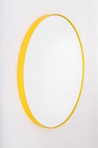 Specchio circolare giallo di varie dimensioni