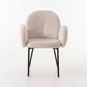 Sedia Margot, rivestimento beige