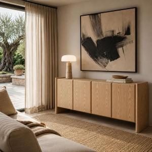 Gio sideboard oak veneer 180*45*75.5 cm