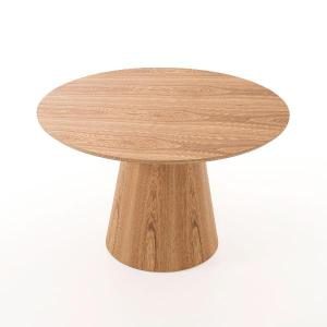 Mesa de comedor 120*120*75 cm. Chapa madera roble 