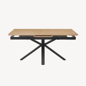 Mesa extensible chapa roble 160/200*90*75 cm