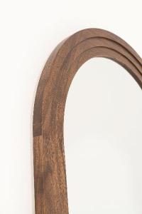 Espejo extra grande, marco de madera nogal