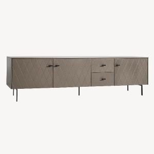 Mueble TV 3 P lacado Visón 180*50*40 cm