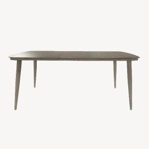 Mesa exterior alumino imitación madera  y tapa ceramica 180*90*75 cm