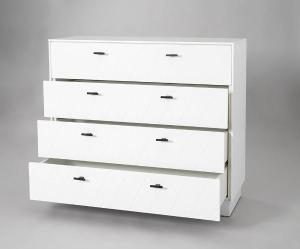 Cómoda Diamond 4 C lacado blanco 102*90*42 cm