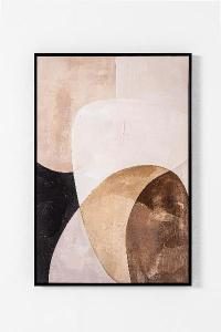 Set de 2 cuadros al óleo. Marco de madera. 60*90 cm/ud.