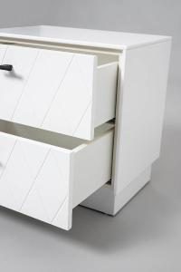 Mesita Diamond 2 C lacado blanco 51*50*34