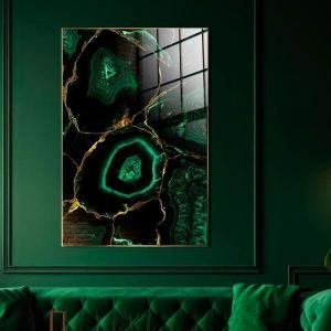 Glasbild mit Rahmen 80*120 cm