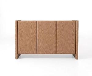 Aparador gio. 3 puertas, chapa roble 120*45*75.5 cm
