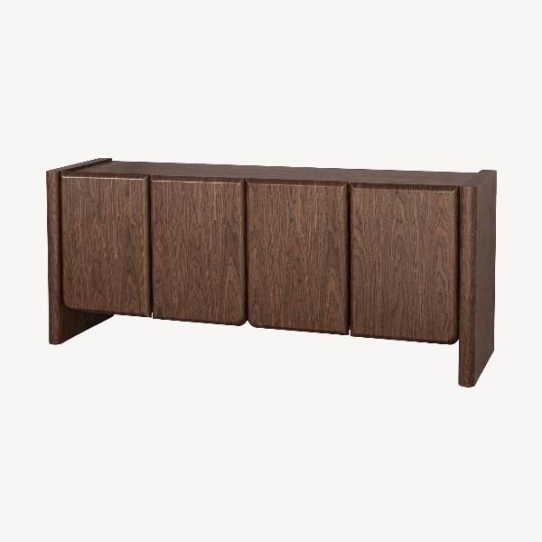 APARADOR GIO. 4 PUERTAS, CHAPA NOGAL 180*45*75.5 CM