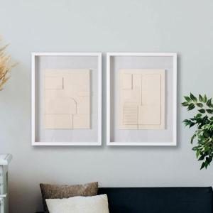 Cuadro vitrina con marco madera 60*80 cm