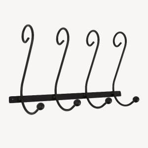Perchero forja pared 50*33 cm