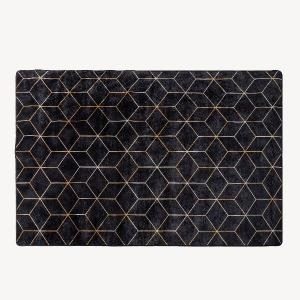 Schwarz-goldener Teppich 130*190 cm