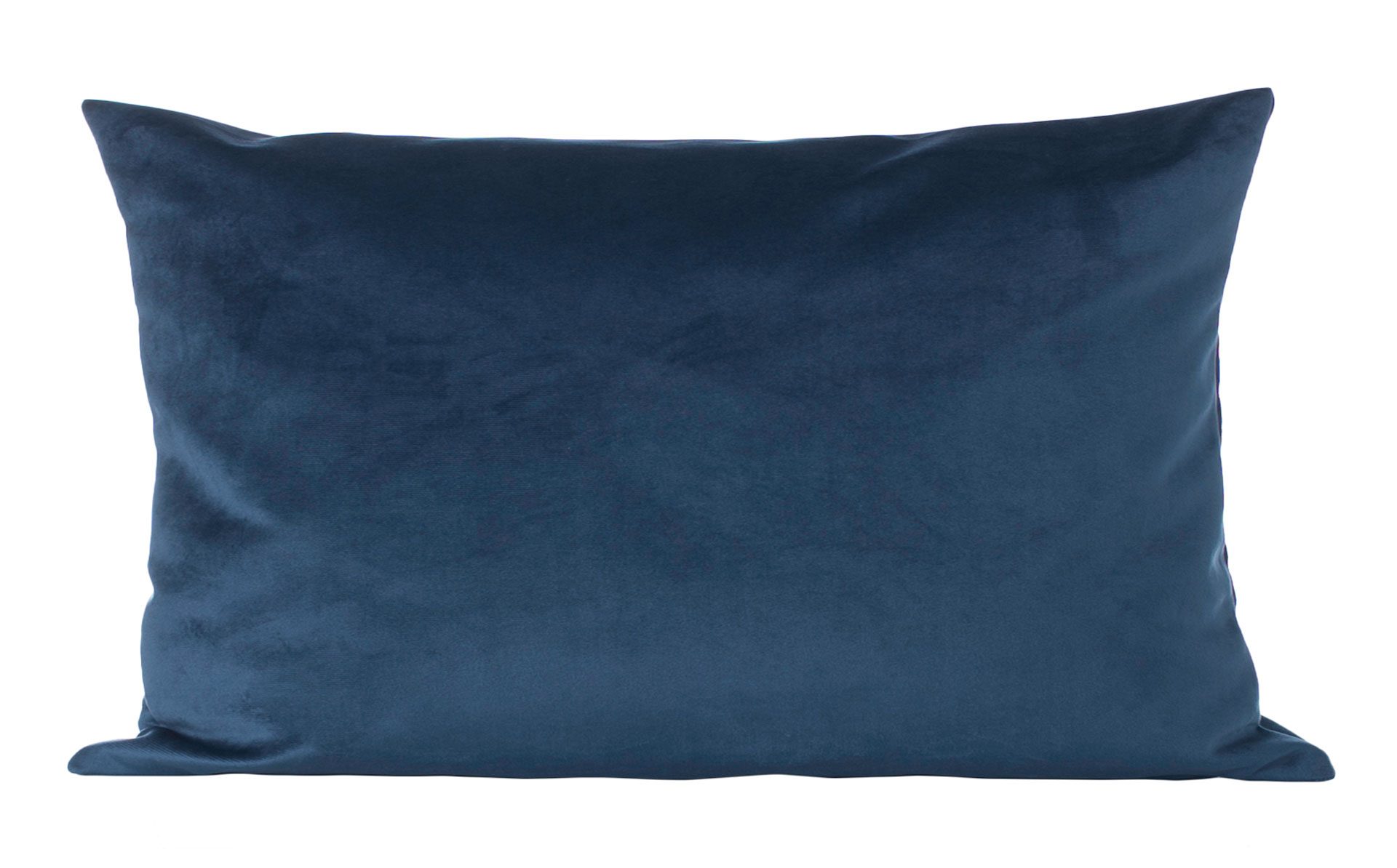 Cuscino in velluto blu cobalto 30*50cm