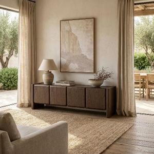 Mueble TV Gio chapa nogal 180*45*50 cm