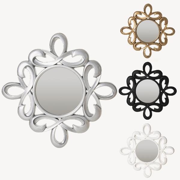 ESPEJO RESINA, COLORES: BLANCO, PLATA, DORADO Y NEGRO