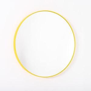 Specchio circolare giallo di varie dimensioni