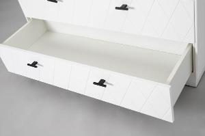 Cómoda Diamond 4 C lacado blanco 102*90*42 cm