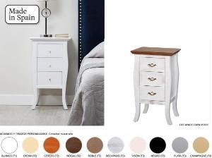 Mesita Nova 3 cajones 40 cm