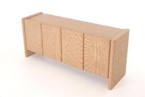 Buffet Gio plaqué chêne 180*45*75,5 cm