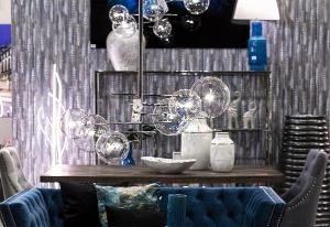 Lámpara Galaxy de 5 bolas. 120*72*72 cm