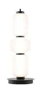 Lámpara Boheme con tulipas cristal blanco. 53*20*20 cm