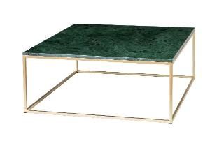 Mesa de centro metal y tapa de mármol 80*80*45 cm (Elegir color base metal + color tapa mármol)