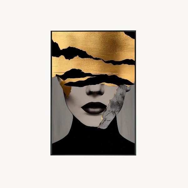 CUADRO MARCO NEGRO FOTO CRISTAL TEMPLADO 120*80 CM