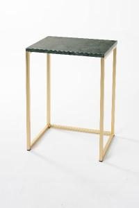 Mesita auxiliar metal y tapa marmol 58*40*30 (Elegir color metal y color tapa)
