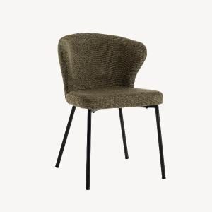 Silla Vega, tapizado verde.  82*50,5*60 cm