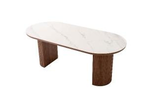 Mesa comedor chapa nogal y porcelanico 200*90*75 cm