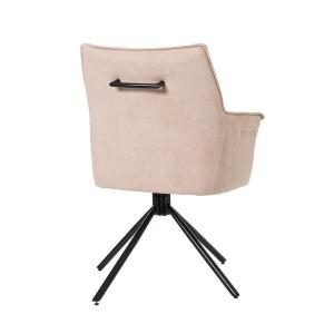 Silla Rose giratoria 360º. Tapizado Beige. 89*63*63 cm