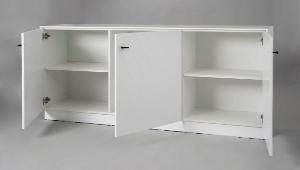 Buffet Diamon 3 P laqué blanc 182*90*40 cm
