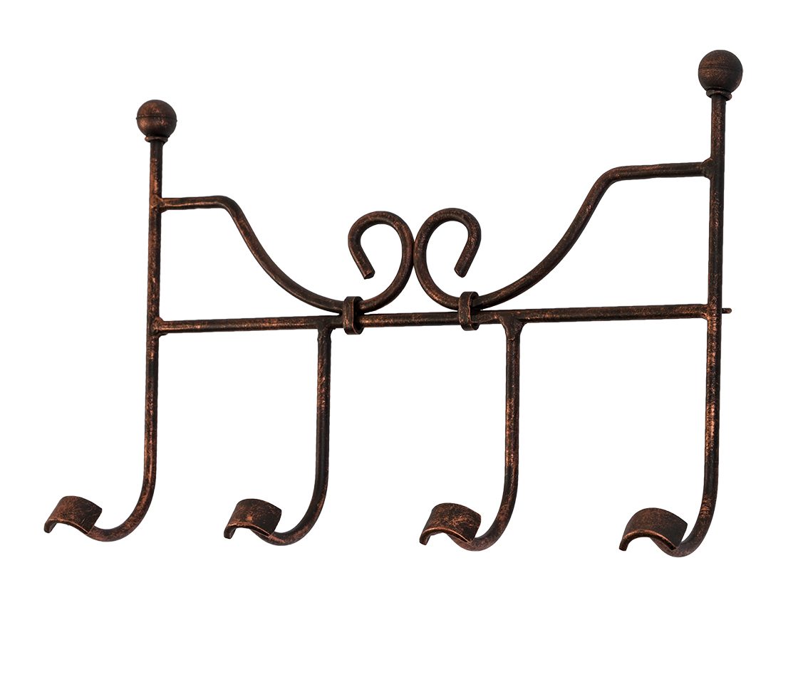 Appendiabiti da parete in ferro battuto 40*28 cm