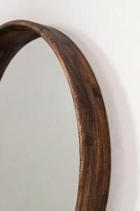 Espejo circular 100cm marco madera