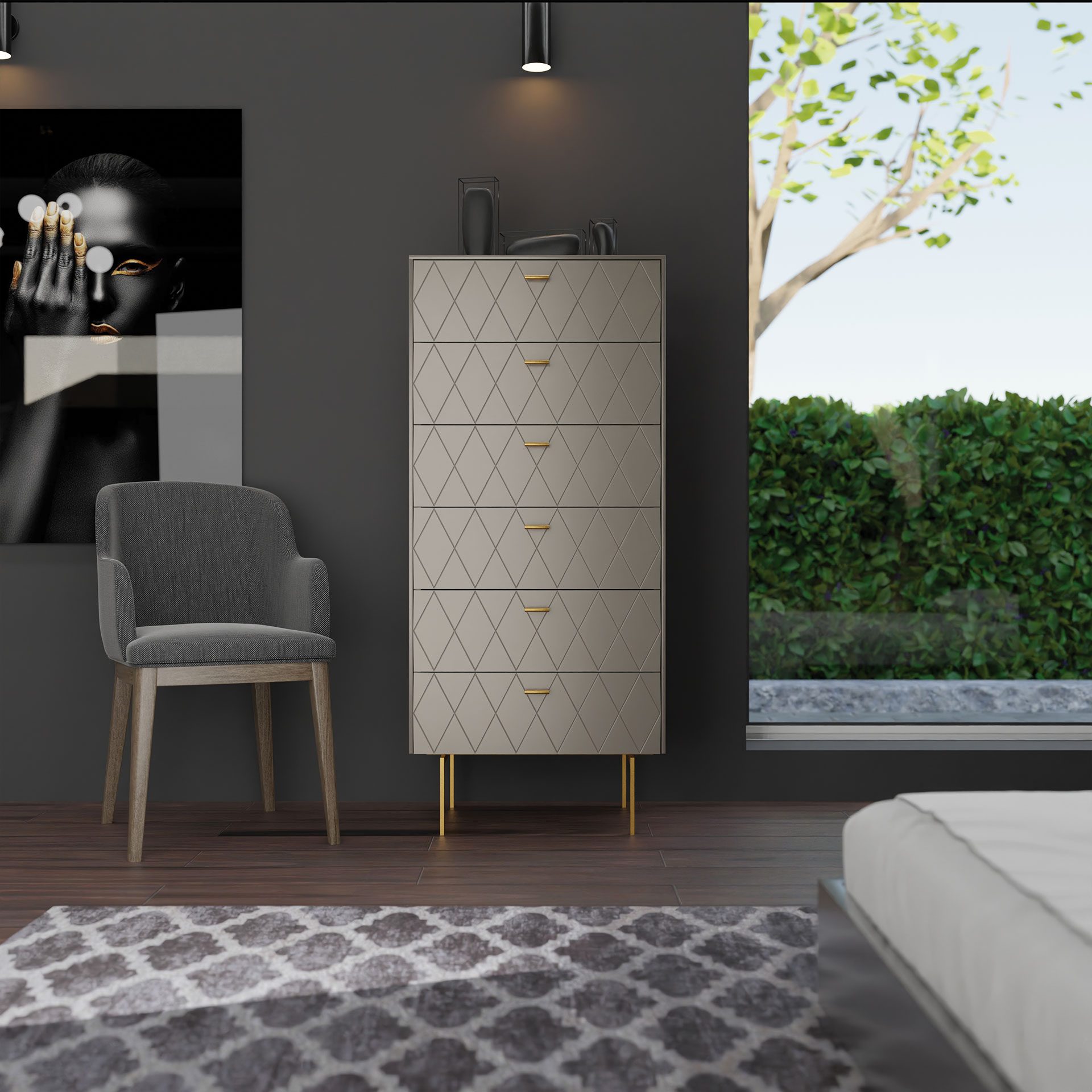 Sinfonier Diamond 6 C lacado perlado 62*110*42 cm