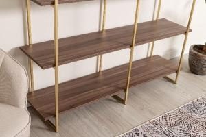 Estantería Dalt 3 bases metal oro 150 cm