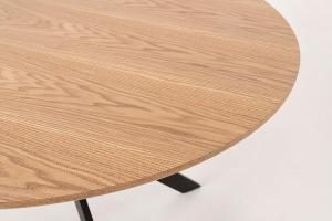 Mesa de chapa roble y pata de metal