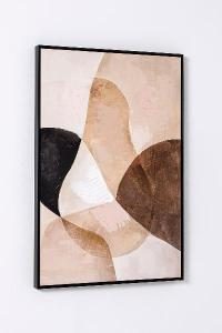 Set de 2 cuadros al óleo. Marco de madera. 60*90 cm/ud.