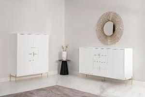 Credenza Milano con 4 cassetti e 2 ante, 160 cm