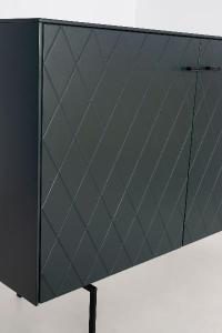 Consola Diamond 2 P lacado verde 121*80*40 cm