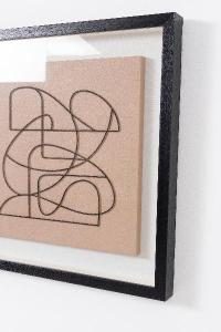 Cuadro vitrina con marco madera 60*80 cm